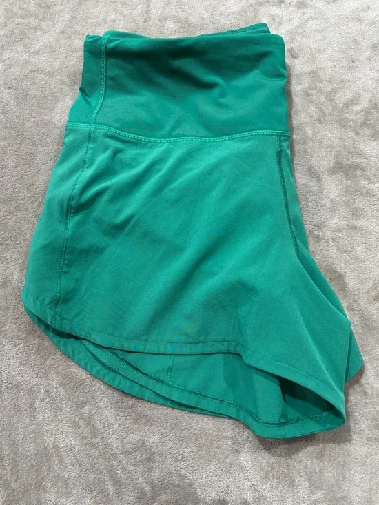 lululemon athletica Teal Green High-Rise Athletic Shorts - Picture 4 of 5
